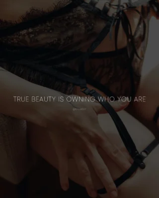 True beauty is owning who you are, embracing your unique qualities, and celebrating your uniqueness. It goes beyond physical appearance; it includes self-acceptance, confidence, and authenticity.